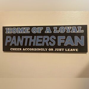 Carolina Panthers Fan Sign